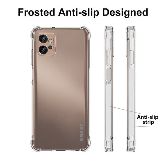 For Motorola Moto G32 ENKAY Clear TPU Shockproof Phone Case, For Motorola Moto G32