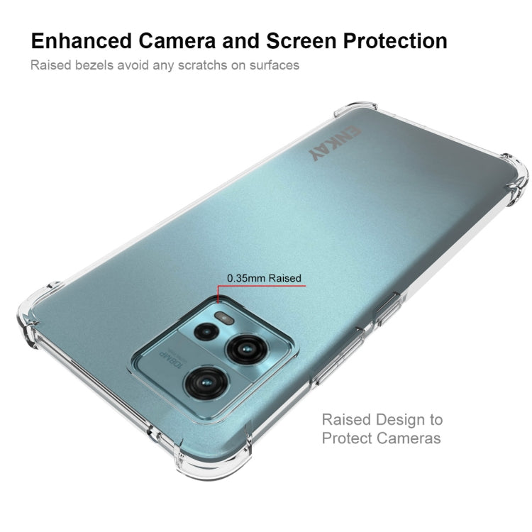 For Motorola Moto G72 4G ENKAY Transparent TPU Shockproof Phone Case