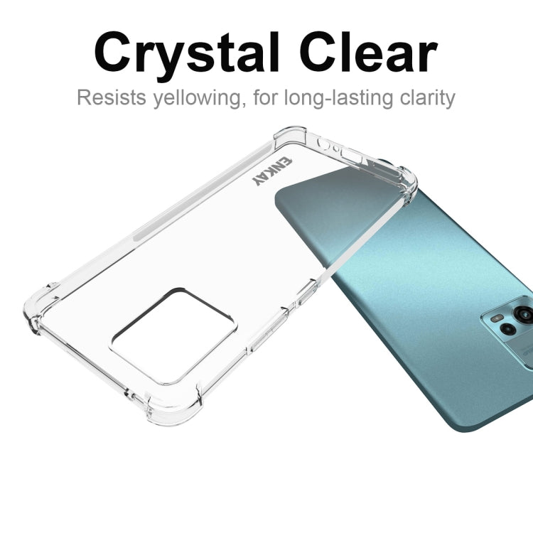 For Motorola Moto G72 4G ENKAY Transparent TPU Shockproof Phone Case