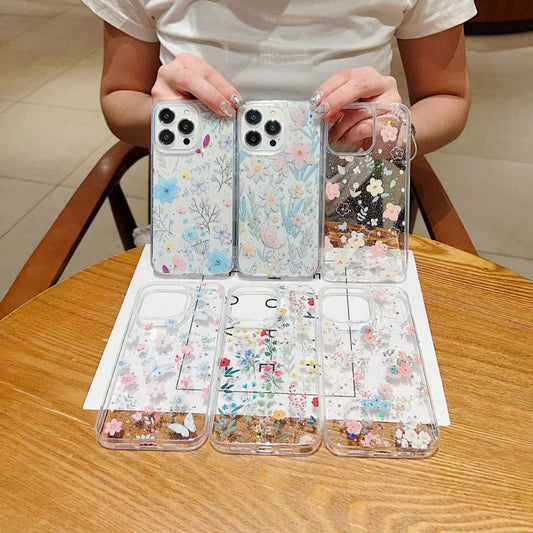 Fresh Small Floral Epoxy TPU Phone Case