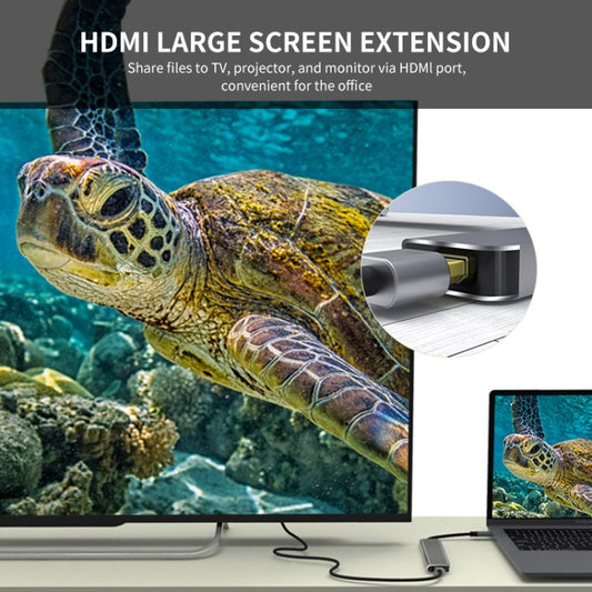 ENKAY Hat-Prince Hub Type-C 5 en 1 Station d'accueil convertisseur HDMI 4K Adaptateur USB 3.0, USB3.0+HDMI