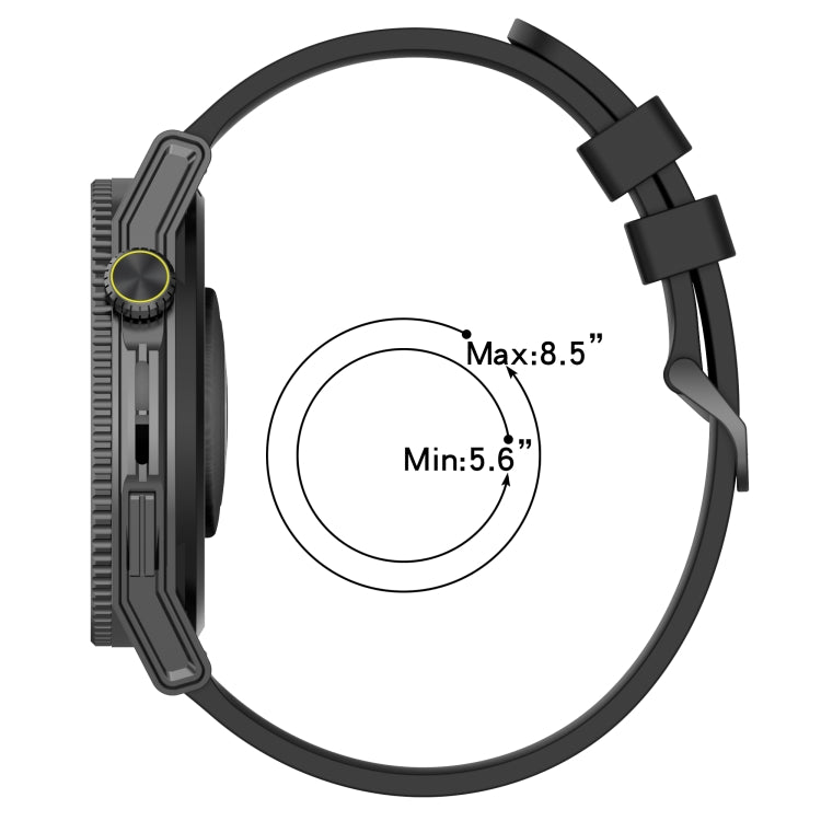22mm Concave Striped Slicone Watch Band, For Amazfit GTR 4, For Amazfit GTR 3, For Amazfit GTR 3 Pro, For Amazfit GTR 2e, For Amazfit GTR 2, For Amazfit 3, For Amazfit GTR 47mm