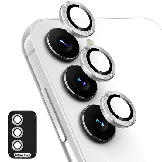 For Samsung Galaxy S23 5G / S23+ 5G ENKAY Hat-Prince 9H Rear Camera Lens Aluminium Alloy + Tempered Glass Full Coverage Protector, For Samsung Galaxy S23 5G / S23+ 5G
