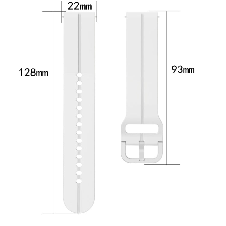 22mm Loop Silicone Watch Band, For Garmin Forerunner255, For Garmin Forerunner 255 Music, For Garmin Venu 2, For Garmin Vivoactive4