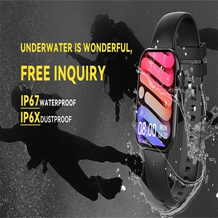 E700 1.86 inch Color Screen Smart Watch,Support Heart Rate Monitoring / Blood Pressure Monitoring
