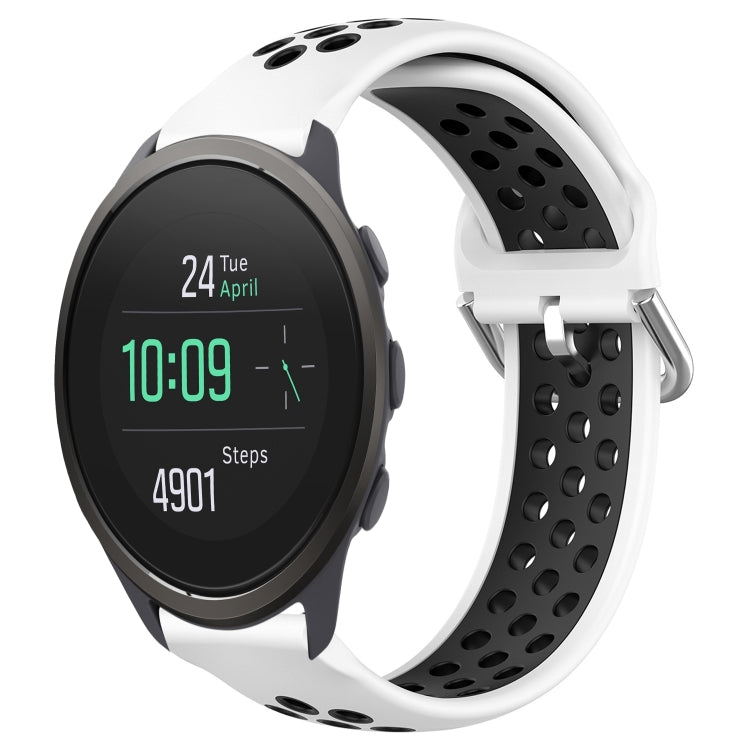 22mm Perforated Breathable Sports Silicone Watch Band, For Suunto 9 Peak Pro, For Suunto 9 Peak, For Suunto 5 Peak