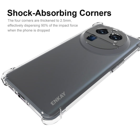 ENKAY Clear TPU Shockproof Anti-slip Phone Case, For OPPO Find X6 Pro, For OPPO Find X6, For OPPO A2 Pro 5G, For Realme C55 4G, For OPPO A58 4G Global, For OPPO Rono10 / Reno10 Pro Global, For OPPO A78 4G, For OPPO A79 5G Global, For OPPO A18 4G / A38 4G