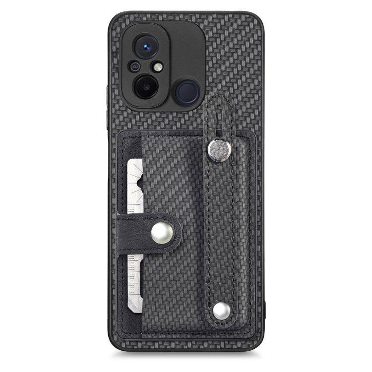 Wristband Kickstand Card Wallet Back Phone Case with Tool Knife, For Redmi Note 9S
