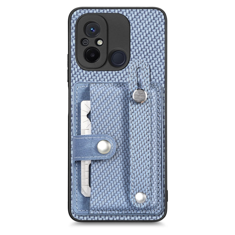 Wristband Kickstand Card Wallet Back Phone Case with Tool Knife, For Redmi Note 9S