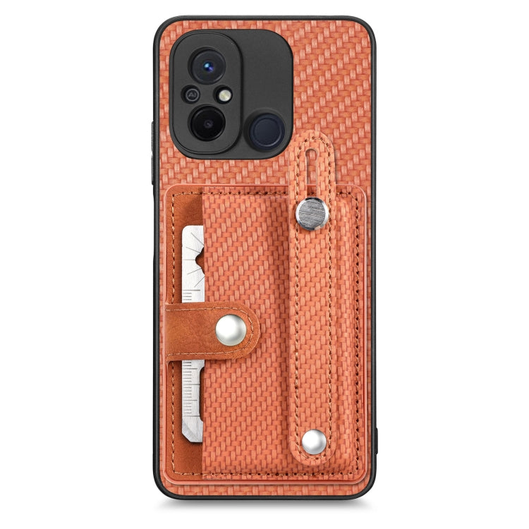 Wristband Kickstand Card Wallet Back Phone Case with Tool Knife, For Redmi Note 9S