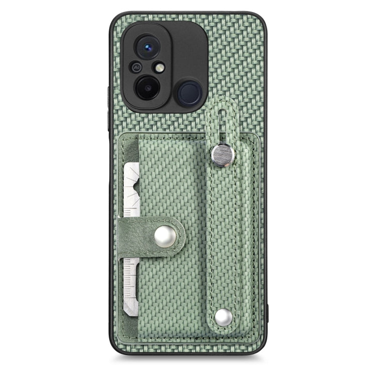 Wristband Kickstand Card Wallet Back Phone Case with Tool Knife, For Redmi Note 9S