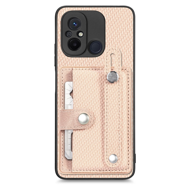 Wristband Kickstand Card Wallet Back Phone Case with Tool Knife, For Redmi Note 9S