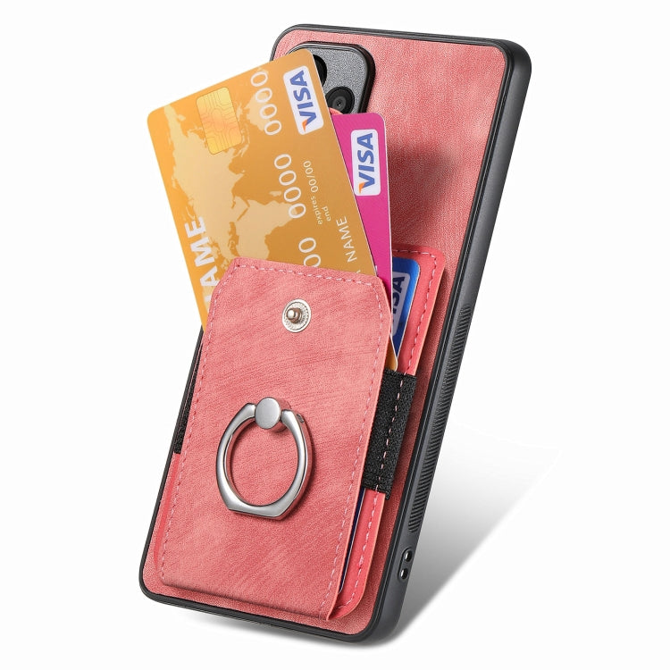 Retro Skin-feel Ring Card Wallet Phone Case, For Samsung Galaxy S8+, For Samsung Galaxy S8