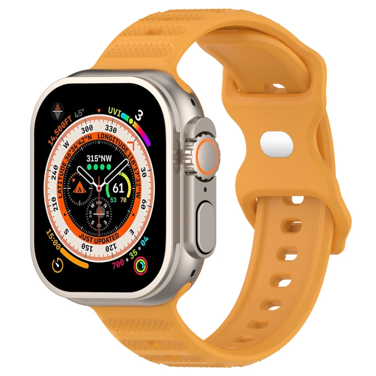 Reverse Buckle Dot Texture Silicone Watch Band, For Apple Watch Ultra 49mm, For Apple Watch 8 41mm, For Apple Watch 8 45mm, For Apple Watch SE 2022 40mm, For Apple Watch SE 2022 44mm, For Apple Watch 7 41mm, For Apple Watch 7 45mm, For Apple Watch SE 4...