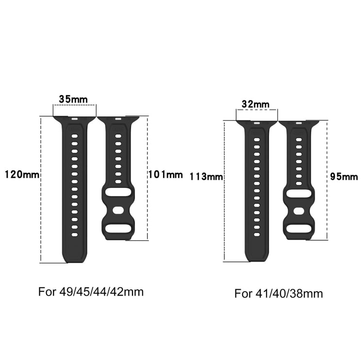 Reverse Buckle Dot Texture Silicone Watch Band, For Apple Watch Ultra 49mm, For Apple Watch 8 41mm, For Apple Watch 8 45mm, For Apple Watch SE 2022 40mm, For Apple Watch SE 2022 44mm, For Apple Watch 7 41mm, For Apple Watch 7 45mm, For Apple Watch SE 4...