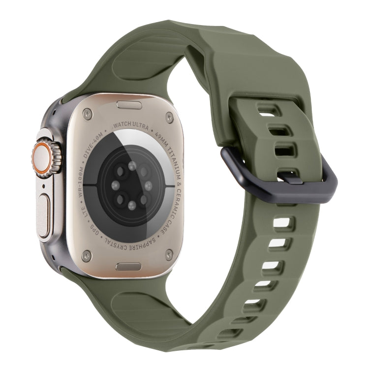Ripple Silicone Sports Watch Band, For Apple Watch Ultra 49mm, For Apple Watch 8 45mm, For Apple Watch SE 2022 44mm, For Apple Watch 7 45mm, For Apple Watch SE 44mm, For Apple Watch 6 44mm