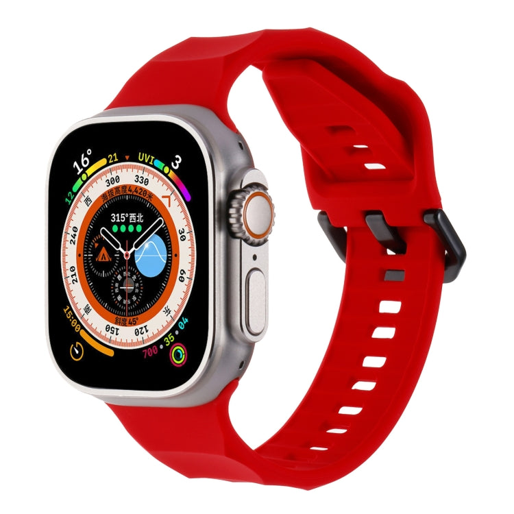 Ripple Silicone Sports Watch Band, For Apple Watch Ultra 49mm, For Apple Watch 8 45mm, For Apple Watch SE 2022 44mm, For Apple Watch 7 45mm, For Apple Watch SE 44mm, For Apple Watch 6 44mm