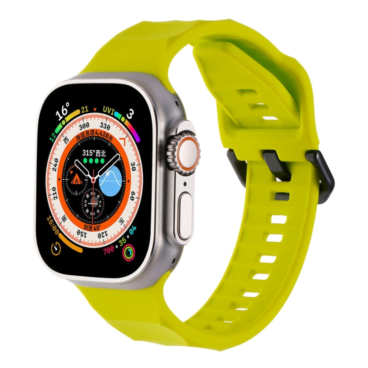 Ripple Silicone Sports Watch Band, For Apple Watch Ultra 49mm, For Apple Watch 8 45mm, For Apple Watch SE 2022 44mm, For Apple Watch 7 45mm, For Apple Watch SE 44mm, For Apple Watch 6 44mm