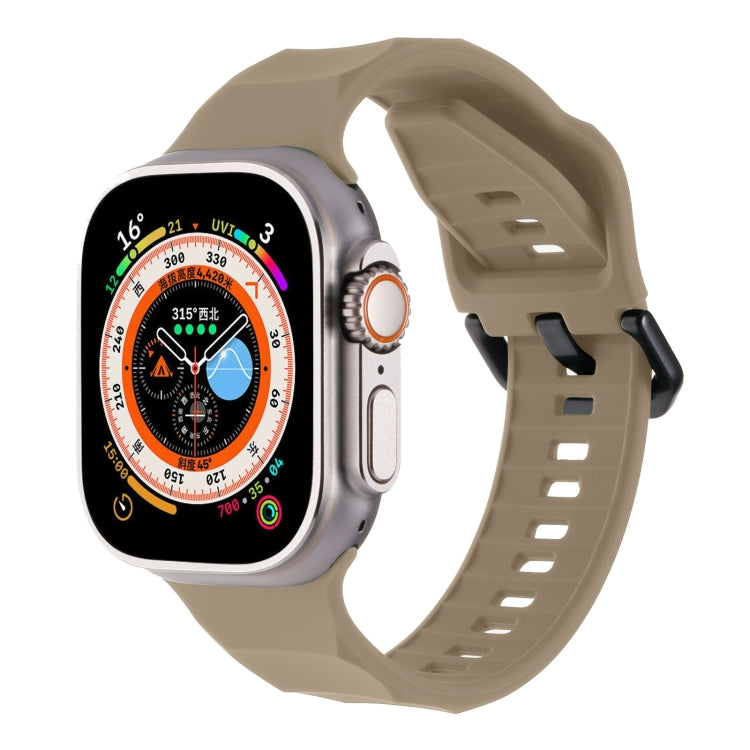 Ripple Silicone Sports Watch Band, For Apple Watch Ultra 49mm, For Apple Watch 8 45mm, For Apple Watch SE 2022 44mm, For Apple Watch 7 45mm, For Apple Watch SE 44mm, For Apple Watch 6 44mm