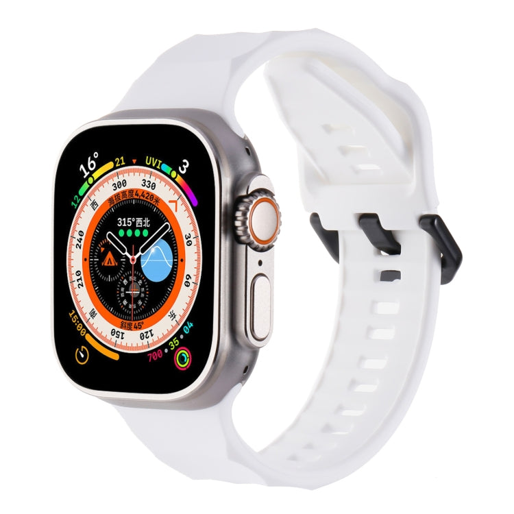 Ripple Silicone Sports Watch Band, For Apple Watch Ultra 49mm, For Apple Watch 8 45mm, For Apple Watch SE 2022 44mm, For Apple Watch 7 45mm, For Apple Watch SE 44mm, For Apple Watch 6 44mm