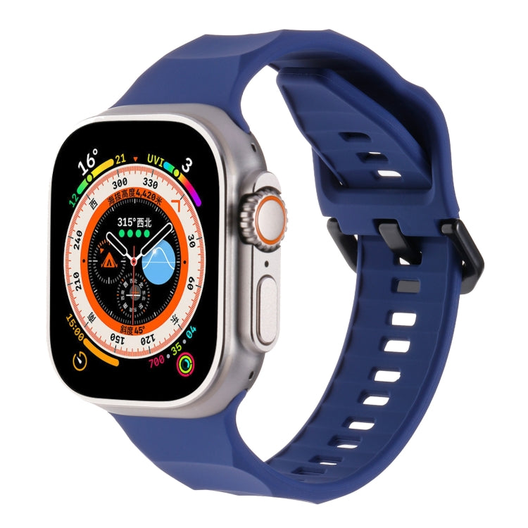 Ripple Silicone Sports Watch Band, For Apple Watch Ultra 49mm, For Apple Watch 8 45mm, For Apple Watch SE 2022 44mm, For Apple Watch 7 45mm, For Apple Watch SE 44mm, For Apple Watch 6 44mm