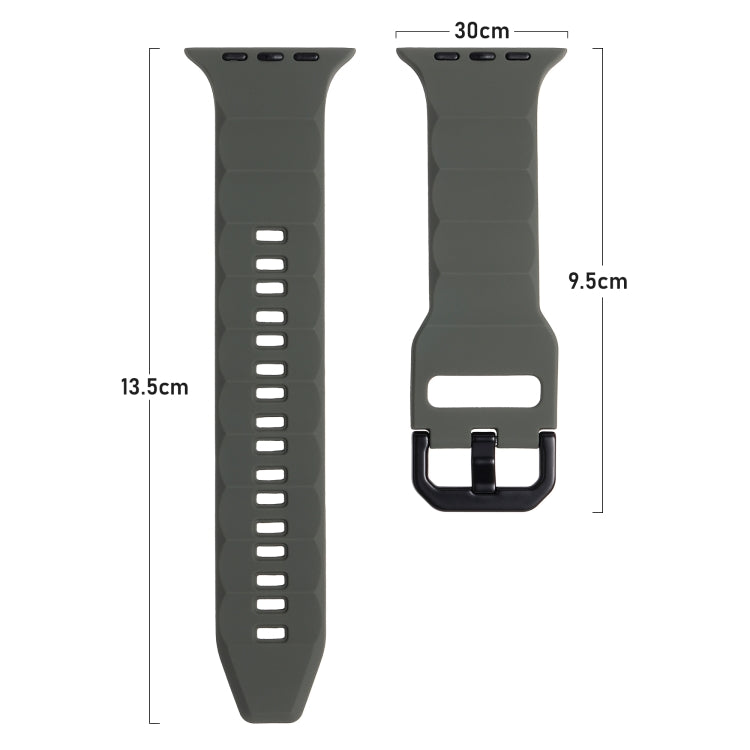 Ripple Silicone Sports Watch Band, For Apple Watch Ultra 49mm, For Apple Watch 8 45mm, For Apple Watch SE 2022 44mm, For Apple Watch 7 45mm, For Apple Watch SE 44mm, For Apple Watch 6 44mm