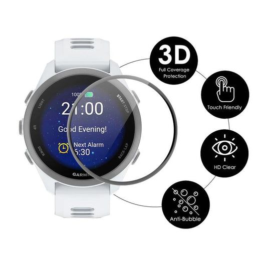 ENKAY 3D Full Coverage Soft PC Edge PMMA HD Displayschutzfolie, für Garmin Venu 4 45mm, für Garmin Venu 4 41mm, für Garmin Venu X1, für Garmin Forerunner 570 47mm, für Garmin Forerunner 570 42mm, für Garmin Forerunner 970, für Garmin vivoactive 6