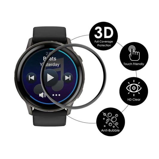 5 Stück ENKAY 3D Full Coverage Soft PC Edge PMMA HD Displayschutzfolie, für Garmin Venu 4 45mm, für Garmin Venu 4 41mm, für Garmin Venu X1, für Garmin Forerunner 570 47mm, für Garmin Forerunner 570 42mm, für Garmin Forerunner 970, für Garmin vivoactive...