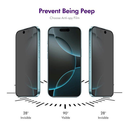 2pcs ENKAY Hat-Prince 28° Anti-peeping Tempered Glass Protector Full Screen Film