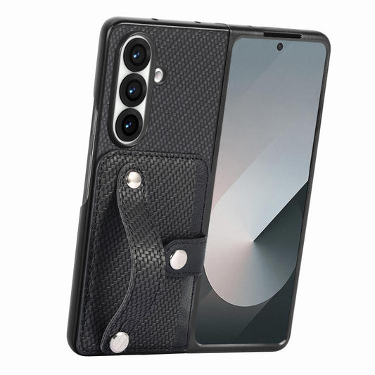 Wristband Kickstand Card Wallet Back Cover Phone Case, For Galaxy Z Fold8 Ultra 5G, For Galaxy Z Fold7 5G, For SGalaxy Z Fold6, For Galaxy Z Fold5