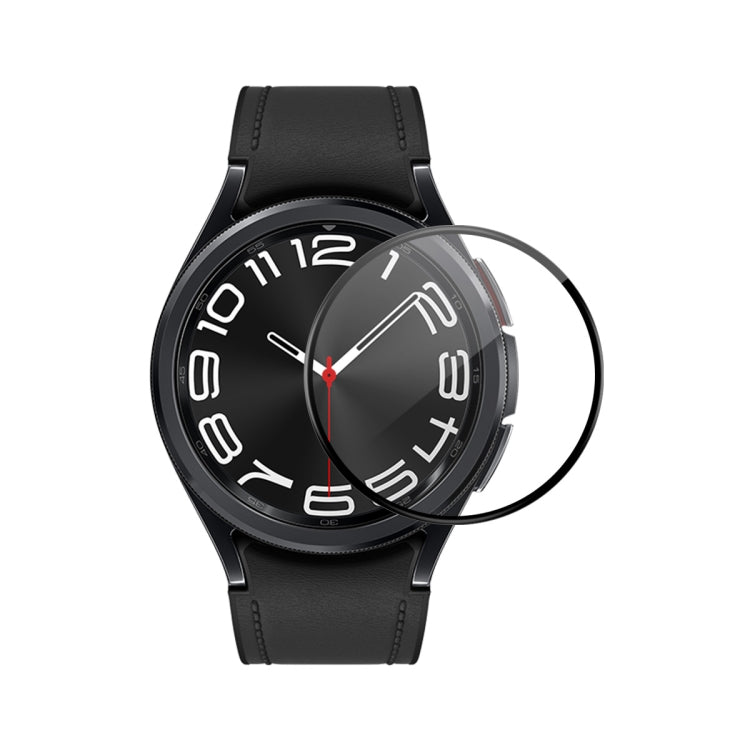 ENKAY 3D Full Coverage Weiche PC-Kante PMMA HD Displayschutzfolie, für Samsung Galaxy Watch Ultra 47mm / Ultra 2025, für Samsung Galaxy Watch8 Classic 46mm, für Samsung Galaxy Watch8 44mm, für Samsung Galaxy Watch8 40mm