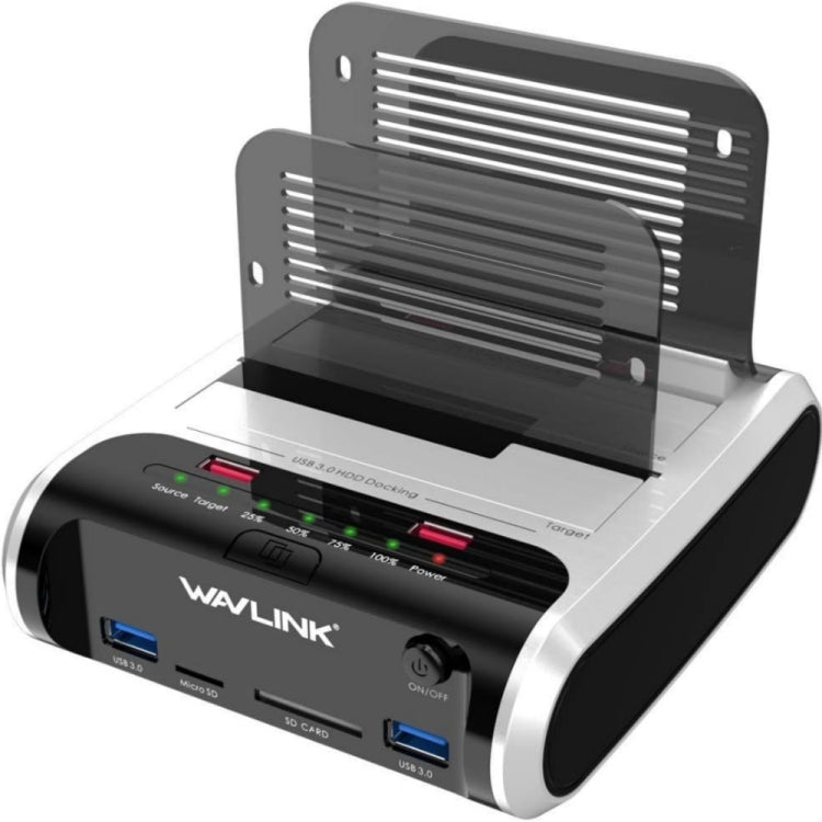 Wavlink ST336A SSD HDD Fast Offline Clone SATA USB 3.0 External Hard Drive Case, ST336A