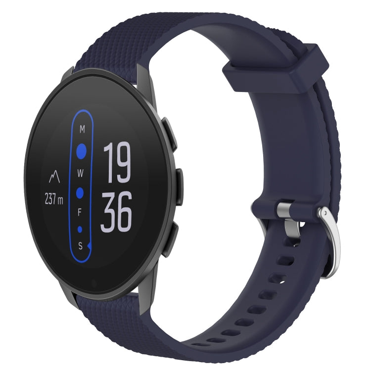22mm Diamond Textured Silicone Watch Band, For Suunto 9 Peak Pro, For Suunto 9 Peak, For Suunto 5 Peak