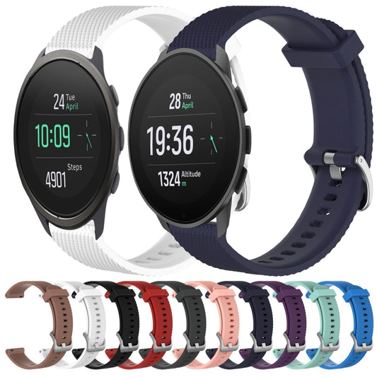 22mm Diamond Textured Silicone Watch Band, For Suunto 9 Peak Pro, For Suunto 9 Peak, For Suunto 5 Peak