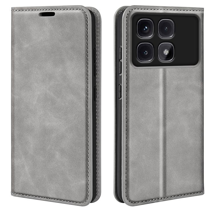 Retro-skin Magnetic Suction Leather Phone Case