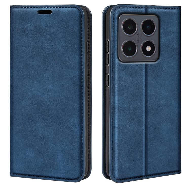 Retro-skin Magnetic Suction Leather Phone Case