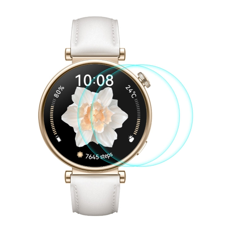 2pcs ENKAY Hat-Prince 0.2mm 9H Tempered Glass Screen Protector Watch Film, For Huawei Watch GT 5 46mm, For Huawei Watch GT 5 41mm, For Huawei Watch GT 4 46mm, For Huawei Watch GT 4 41mm