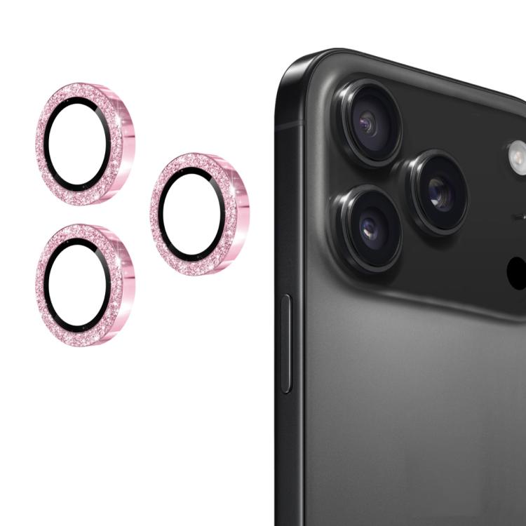 ENKAY Hat-Prince Glitter Rear Lens Aluminium Alloy Tempered Glass Film, For iPhone 17 Pro / 17 Pro Max, For iPhone 17, For iPhone 17 Air, For iPhone 15 Pro / 15 Pro Max, For iPhone 15 / 15 Plus