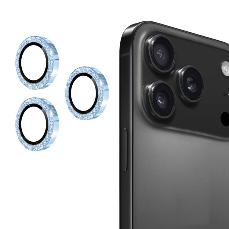 ENKAY Hat-Prince Glitter Rear Lens Aluminium Alloy Tempered Glass Film, For iPhone 17 Pro / 17 Pro Max, For iPhone 17, For iPhone 17 Air, For iPhone 15 Pro / 15 Pro Max, For iPhone 15 / 15 Plus