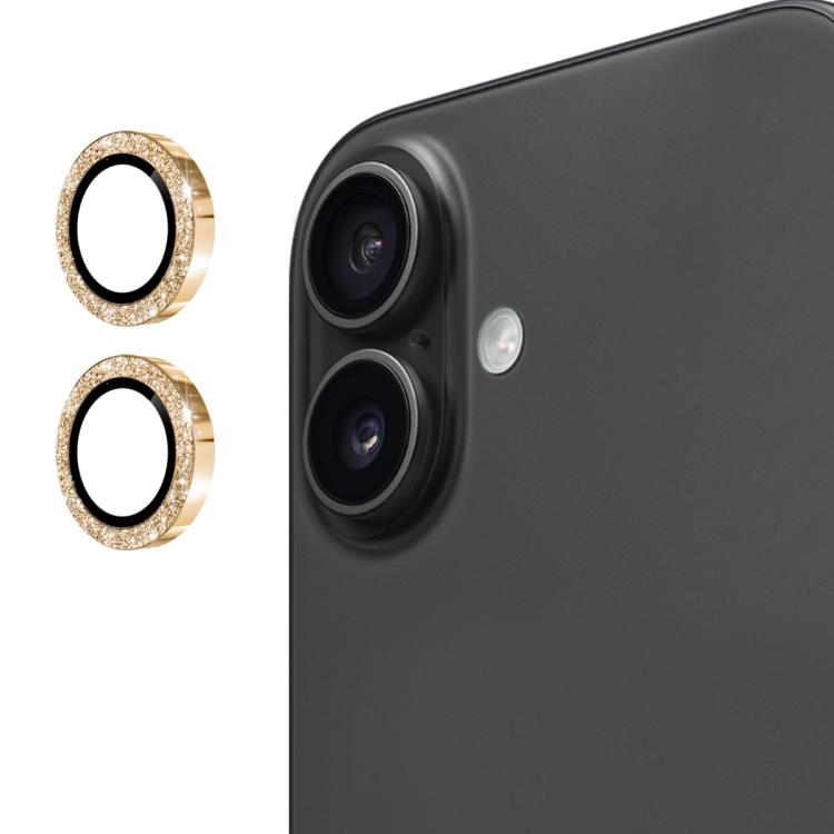 ENKAY Hat-Prince Glitter Rear Lens Aluminium Alloy Tempered Glass Film, For iPhone 17 Pro / 17 Pro Max, For iPhone 17, For iPhone 17 Air, For iPhone 15 Pro / 15 Pro Max, For iPhone 15 / 15 Plus