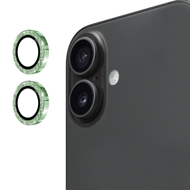ENKAY Hat-Prince Glitter Rear Lens Aluminium Alloy Tempered Glass Film, For iPhone 17 Pro / 17 Pro Max, For iPhone 17, For iPhone 17 Air, For iPhone 15 Pro / 15 Pro Max, For iPhone 15 / 15 Plus