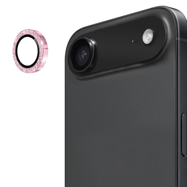ENKAY Hat-Prince Glitter Rear Lens Aluminium Alloy Tempered Glass Film, For iPhone 17 Pro / 17 Pro Max, For iPhone 17, For iPhone 17 Air, For iPhone 15 Pro / 15 Pro Max, For iPhone 15 / 15 Plus