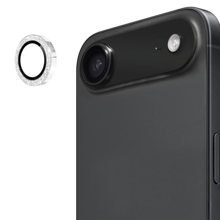 ENKAY Hat-Prince Glitter Rear Lens Aluminium Alloy Tempered Glass Film, For iPhone 17 Pro / 17 Pro Max, For iPhone 17, For iPhone 17 Air, For iPhone 15 Pro / 15 Pro Max, For iPhone 15 / 15 Plus
