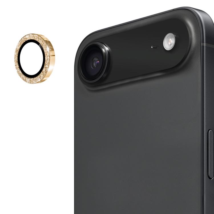 ENKAY Hat-Prince Glitter Rear Lens Aluminium Alloy Tempered Glass Film, For iPhone 17 Pro / 17 Pro Max, For iPhone 17, For iPhone 17 Air, For iPhone 15 Pro / 15 Pro Max, For iPhone 15 / 15 Plus