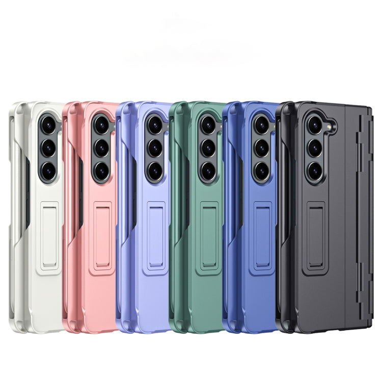 Diamond Case-film Integral Hinge Shockproof Phone Case with Pen, For Galaxy Z Fold8 Ultra 5G, For Galaxy Z Fold7 5G, For Galaxy Z Fold6 5G, For Galaxy Z Fold5 5G, For Galaxy Z Fold4, For Galaxy Z Fold3 5G