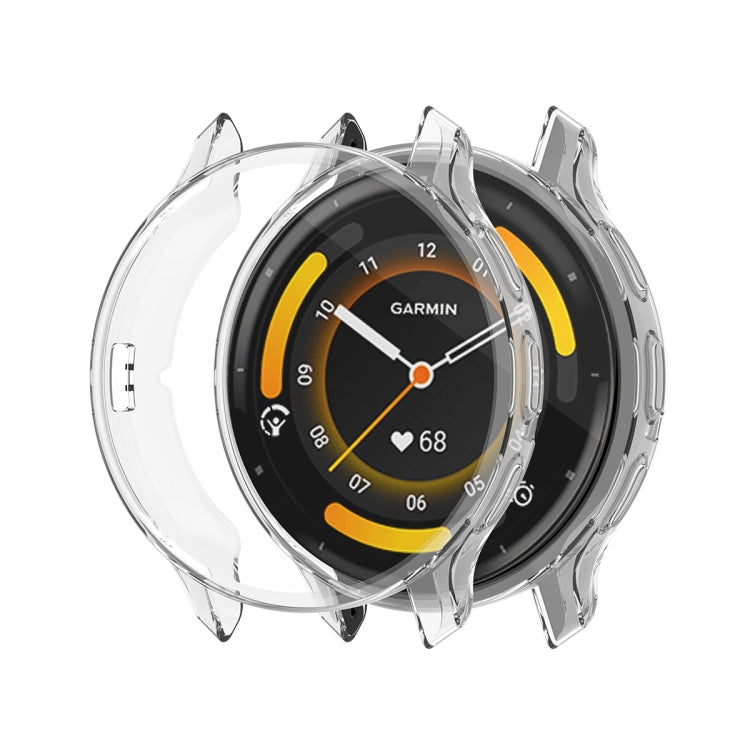 ENKAY Hat-Prince Full Coverage Transparent TPU Watch Case with Screen Protection, For Garmin Venu 3S, For Garmin Venu 3