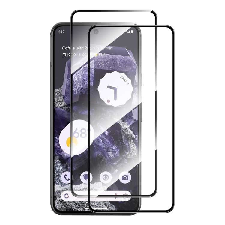2pcs ENKAY Hat-Prince Full Glue High Aluminum-silicon Tempered Glass Film, For Google Pixel 11a, For Google Pixel 9 Pro XL, For Google Pixel 9 Pro, For Google Pixel 9, For Google Pixel 8 Pro, For Google Pixel 8