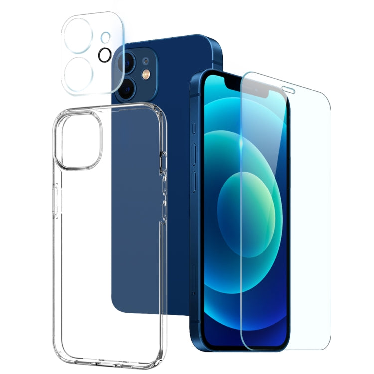 NORTHJO 3 in 1 TPU Phone Case with Screen Film and Lens Film, For iPhone 17e / 16e, For iPhone 17 Pro Max, For iPhone 17 Pro, For iPhone 17, For iPhone Air, For iPhone 16 Pro Max, For iPhone 16 Pro, For iPhone 16 Plus, For iPhone 16, For iPhone 15 Pro ...