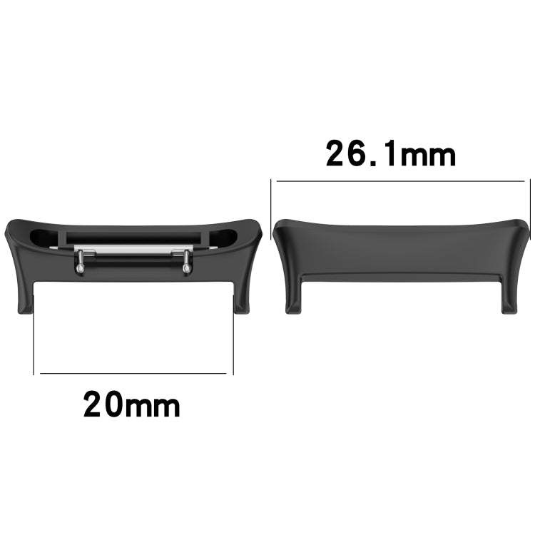 For Honor Watch 4 TMA-L19 1 Pair Metal Watch Band Connector