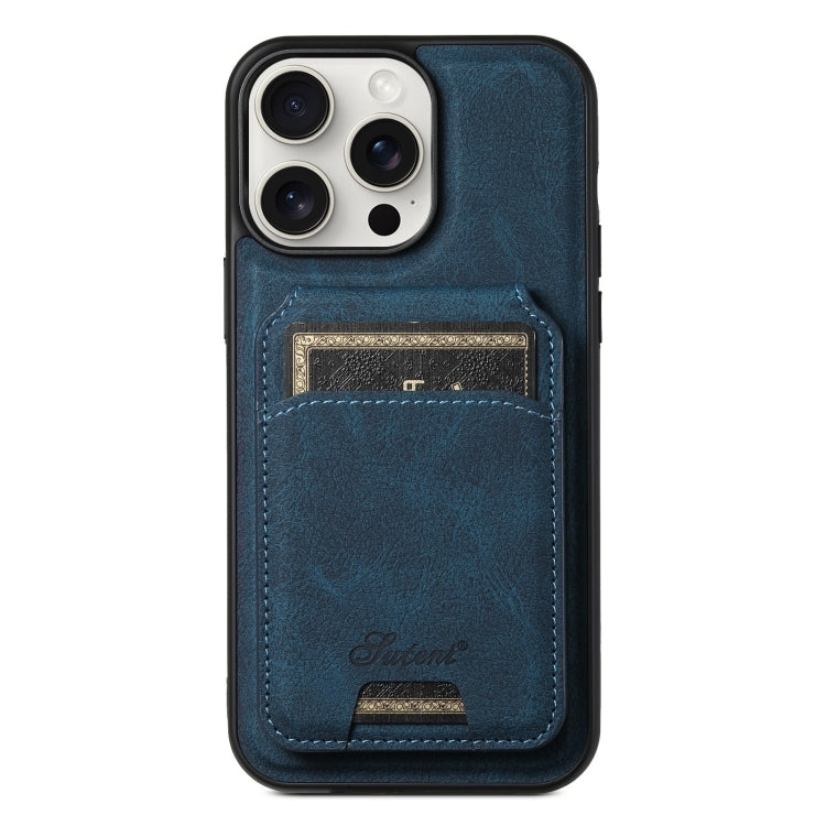 Suteni H16 Litchi Texture Leather Detachable Wallet Back Phone Case